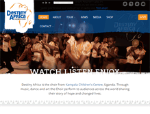 Tablet Screenshot of destinyafrica.org